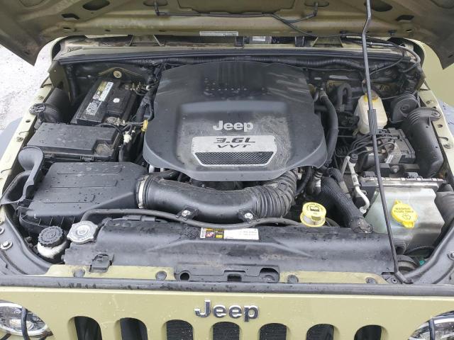 1C4AJWAG8DL618994 - 2013 JEEP WRANGLER SPORT GREEN photo 11