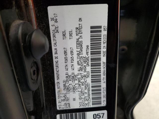 3TMCZ5AN0HM086557 - 2017 TOYOTA TACOMA DOUBLE CAB Qara foto 12