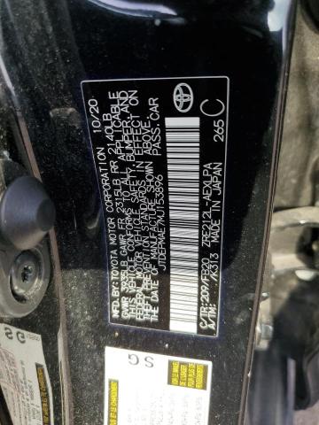 JTDEPMAE7MJ153896 - 2021 TOYOTA COROLLA LE 黑色 照片 12