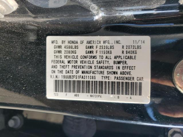 19UUB2F51FA011085 - 2015 ACURA TLX TECH BLACK photo 13