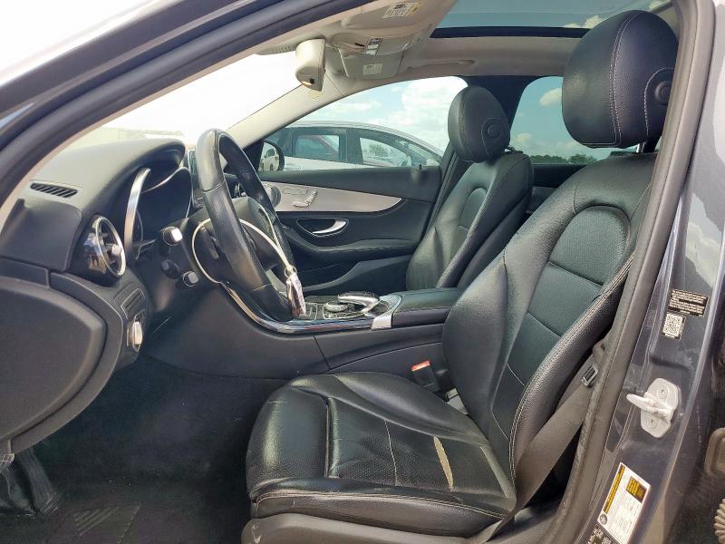 55SWF4KB2FU020967 - 2015 MERCEDES-BENZ C 300 4MATIC GRAY photo 7