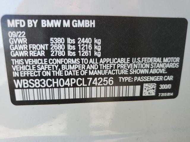 WBS83CH04PCL74256 - 2023 BMW M5 WHITE photo 13