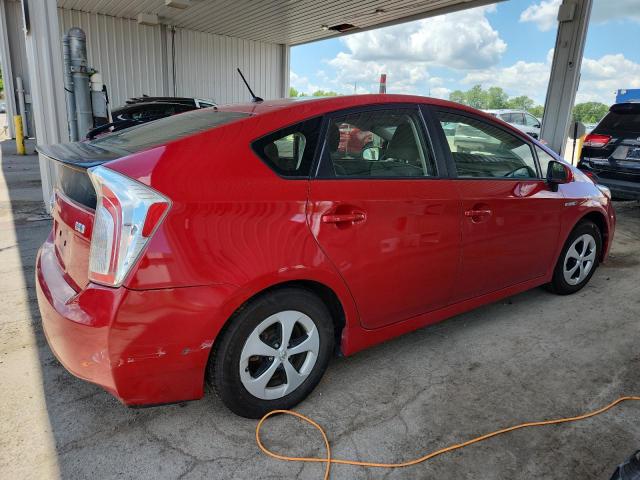 JTDKN3DU2F0454798 - 2015 TOYOTA PRIUS Қызыл фото 3