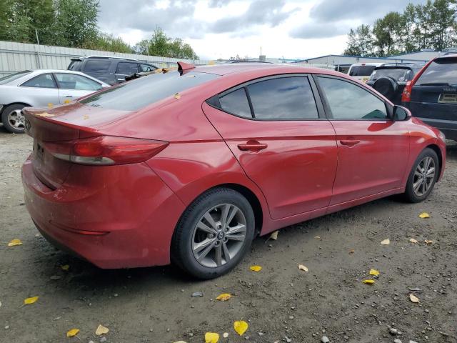 5NPD84LF5HH025153 - 2017 HYUNDAI ELANTRA SE RED photo 3