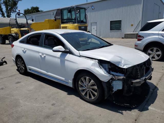 5NPE34AF3FH221482 - 2015 HYUNDAI SONATA SPORT WHITE photo 4