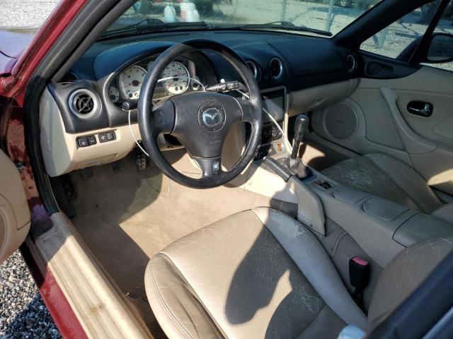 JM1NB353430301962 - 2003 MAZDA MX-5 MIATA BASE BURGUNDY photo 8