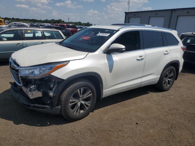 5TDJKRFH6GS321998 - 2016 TOYOTA HIGHLANDER XLE WHITE photo 1