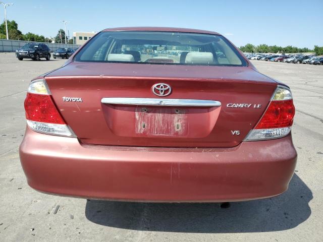 4T1BF30K85U110512 - 2005 TOYOTA CAMRY LE BURGUNDY photo 6