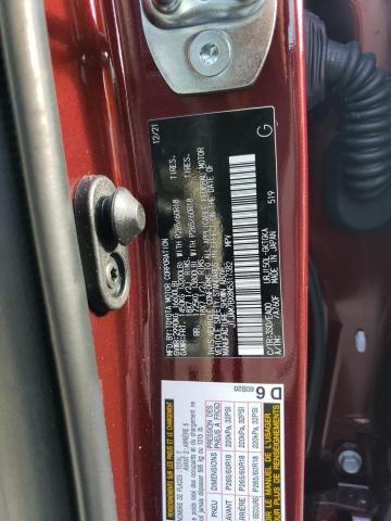 JTJAM7BX8N5317382 - 2022 LEXUS GX 460 MAROON photo 10