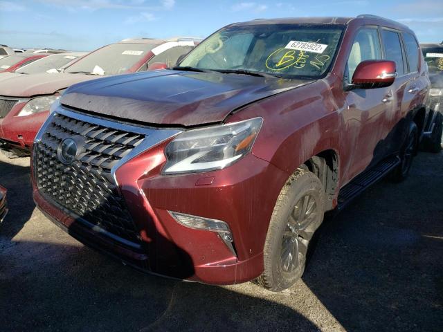 JTJAM7BX8N5317382 - 2022 LEXUS GX 460 MAROON photo 2