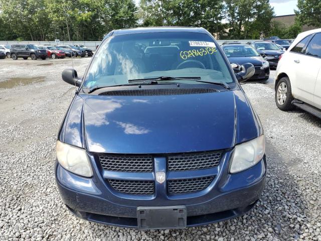 2D4GP44L63R382571 - 2003 DODGE GRAND CARA SPORT BLUE photo 5