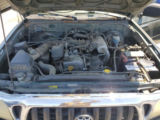 5TEGM92N12Z101826 - 2002 TOYOTA TACOMA DOUBLE CAB PRERUNNER GREEN photo 11