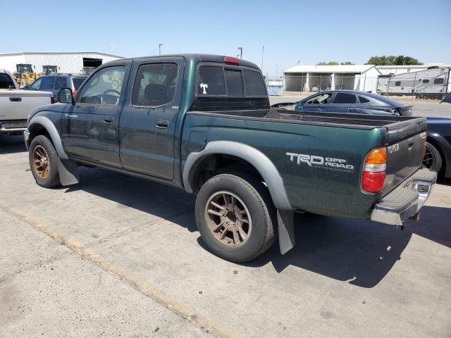 5TEGM92N12Z101826 - 2002 TOYOTA TACOMA DOUBLE CAB PRERUNNER GREEN photo 2