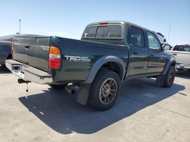 5TEGM92N12Z101826 - 2002 TOYOTA TACOMA DOUBLE CAB PRERUNNER GREEN photo 3