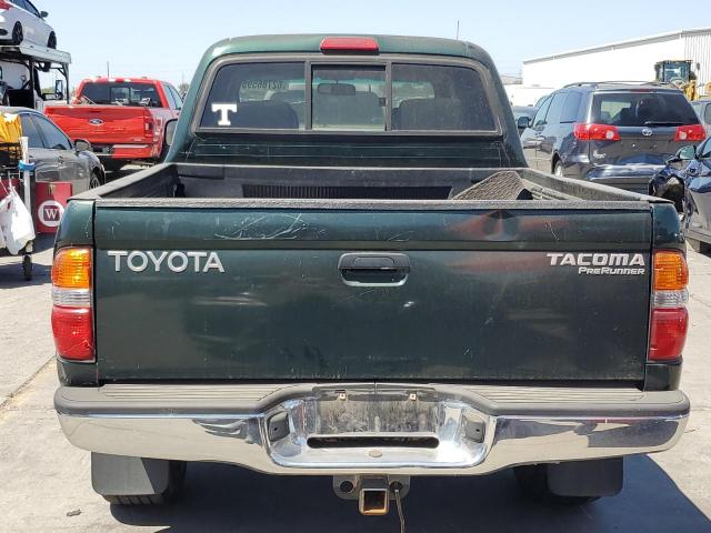 5TEGM92N12Z101826 - 2002 TOYOTA TACOMA DOUBLE CAB PRERUNNER GREEN photo 6