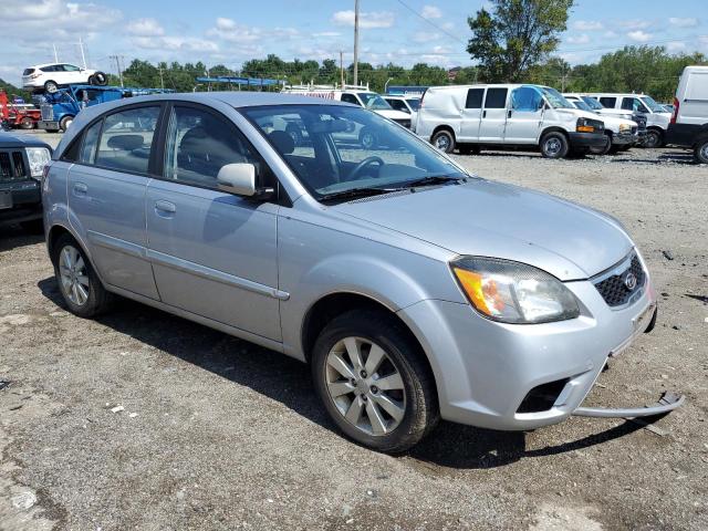 KNADH5A35B6799819 - 2011 KIA RIO BASE SILVER photo 4