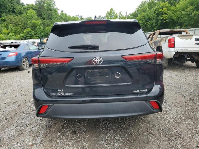 5TDHZRBH7MS103287 - 2021 TOYOTA HIGHLANDER XLE Noir photo 6