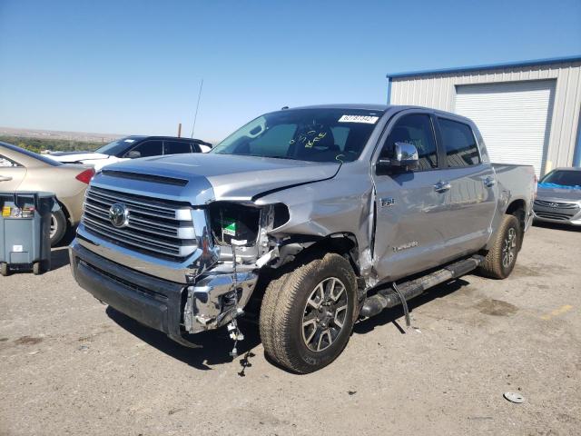 5TFHY5F17JX728366 - 2018 TOYOTA TUNDRA CREWMAX LIMITED SILVER photo 9