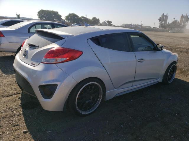 KMHTC6AE5GU301038 - 2016 HYUNDAI VELOSTER TURBO SILVER photo 3