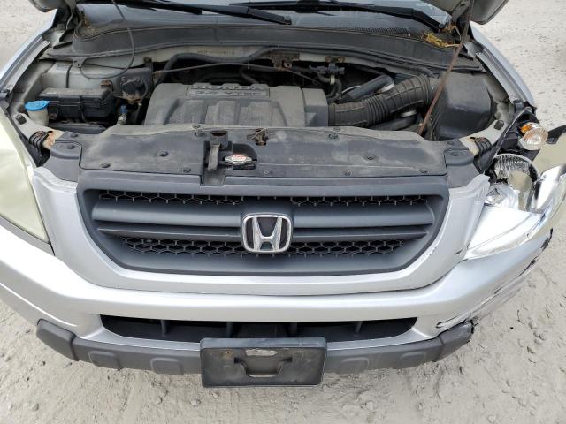 2HKYF18665H567940 - 2005 HONDA PILOT EXL SILVER photo 12