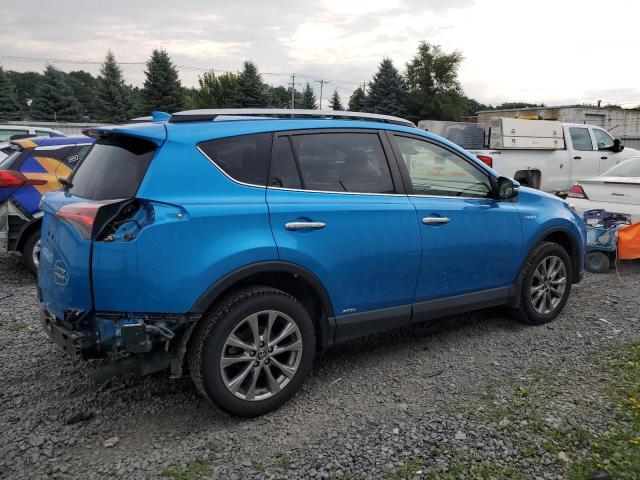 JTMDJREVXJD250475 - 2018 TOYOTA RAV4 HV LIMITED BLUE photo 3