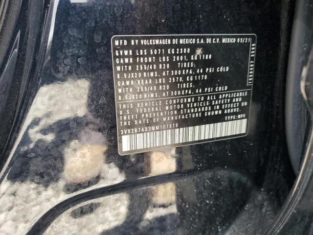 3VV2B7AX3MM101819 - 2021 VOLKSWAGEN TIGUAN SE Schwarz Foto 13