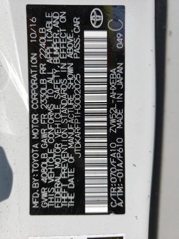 JTDKARFP1H3002025 - 2017 TOYOTA PRIUS PRIM 白色 照片 12