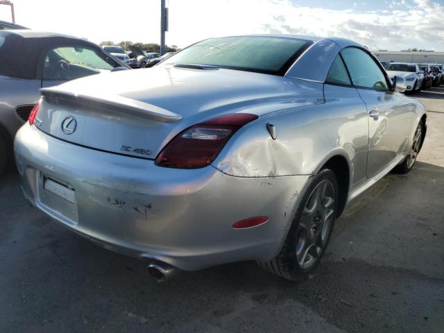 JTHFN45Y689017182 - 2008 LEXUS SC 430 SILVER photo 4