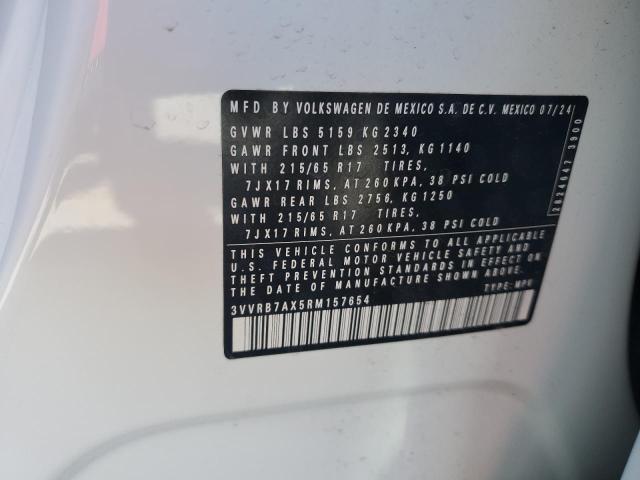 3VVRB7AX5RM157654 - 2024 VOLKSWAGEN TIGUAN S თეთრი ფოტო 13