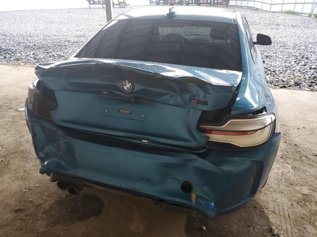 WBS1J5C58JVE51988 - 2018 BMW M2 Blau Foto 6