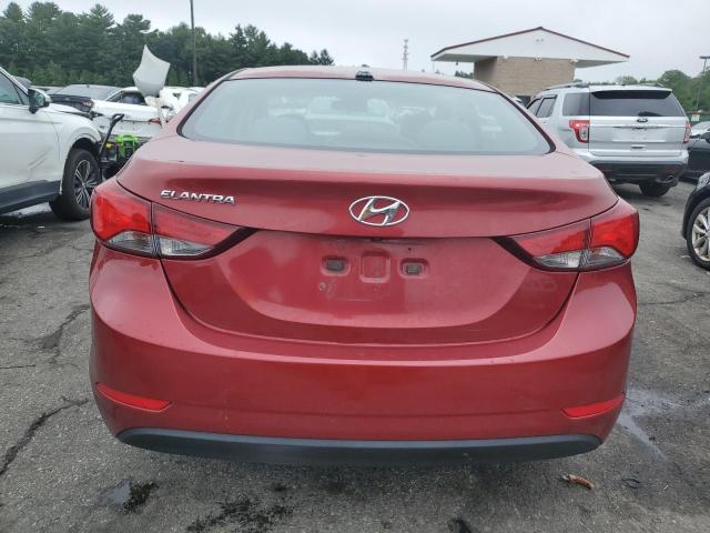 5NPDH4AE1GH754646 - 2016 HYUNDAI ELANTRA SE RED photo 6