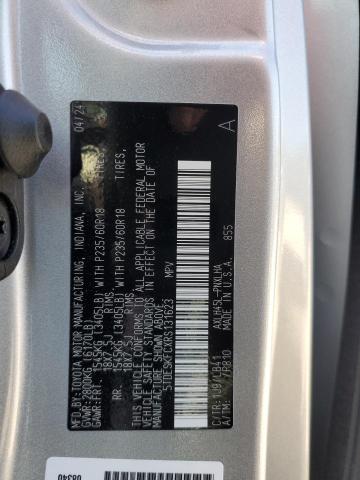 5TDESKFCXRS131623 - 2024 TOYOTA SIENNA LIMITED SILVER photo 14