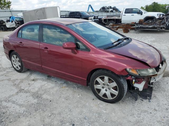 2HGFA1F53AH562652 - 2010 HONDA CIVIC LX MAROON photo 4