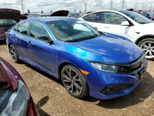 2HGFC2F85KH606940 - 2019 HONDA CIVIC SPORT BLUE photo 4