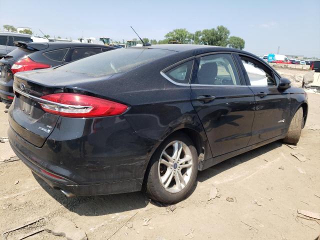 3FA6P0LU9JR265706 - 2018 FORD FUSION SE HYBRID BLACK photo 3