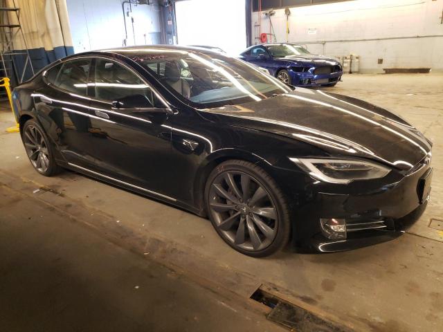 5YJSA1E2XHF193129 - 2017 TESLA MODEL S Սև լուսանկար 4