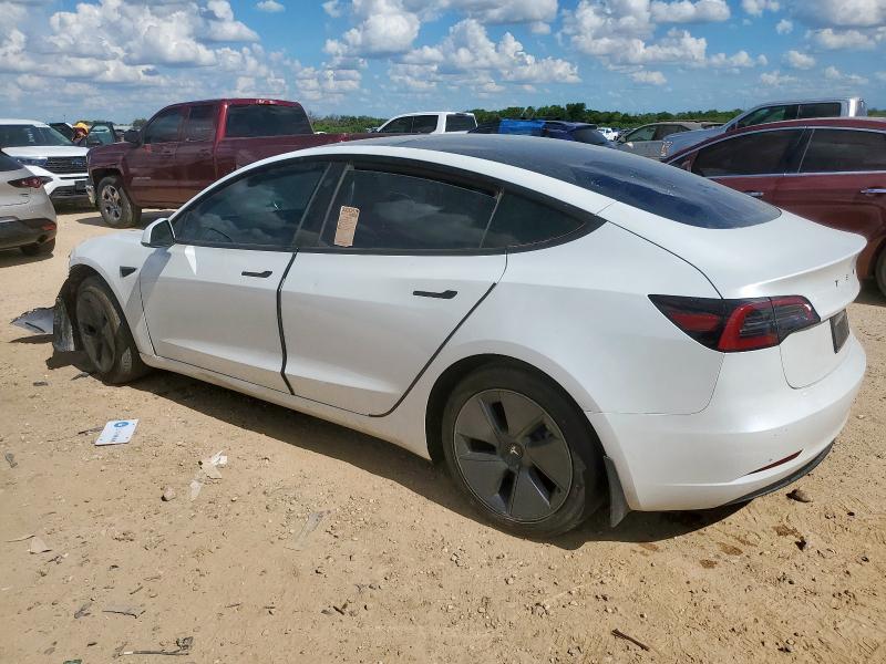 5YJ3E1EA3PF605955 - 2023 TESLA MODEL 3 WHITE photo 2