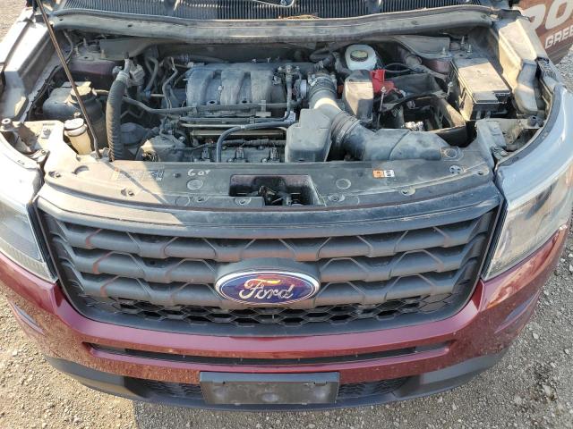 1FM5K8AR8HGA37081 - 2017 FORD EXPLORER POLICE INTERCEPTOR 栗色 照片 12