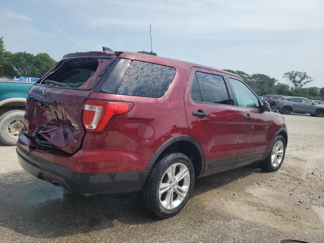 1FM5K8AR8HGA37081 - 2017 FORD EXPLORER POLICE INTERCEPTOR 栗色 照片 3