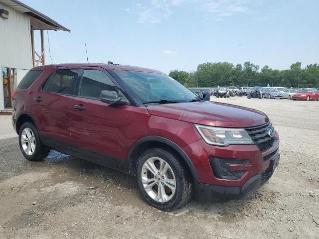 1FM5K8AR8HGA37081 - 2017 FORD EXPLORER POLICE INTERCEPTOR 栗色 照片 4