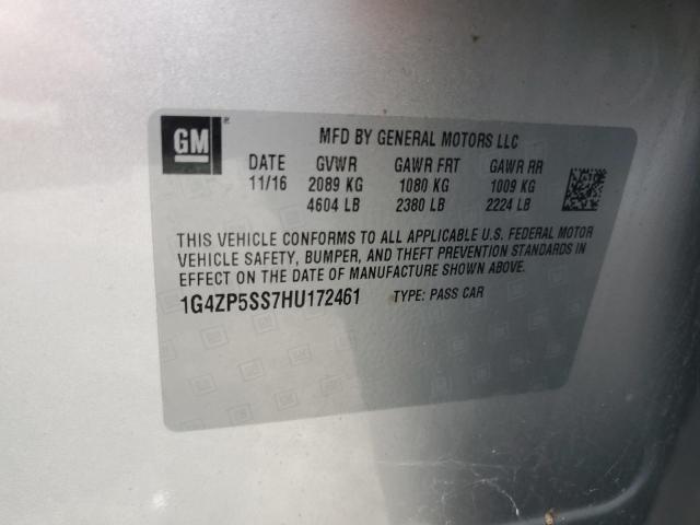 1G4ZP5SS7HU172461 - 2017 BUICK LACROSSE ESSENCE Gümüş foto 12