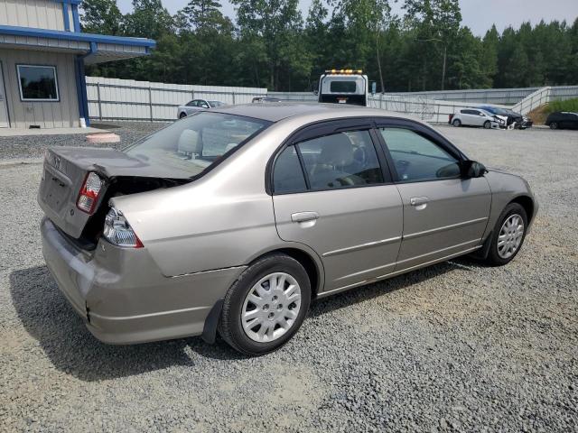 2HGES165X4H559275 - 2004 HONDA CIVIC LX TAN photo 3