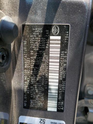 4T1G11AK7PU773547 - 2023 TOYOTA CAMRY SE NIGHT SHADE GRAY photo 12