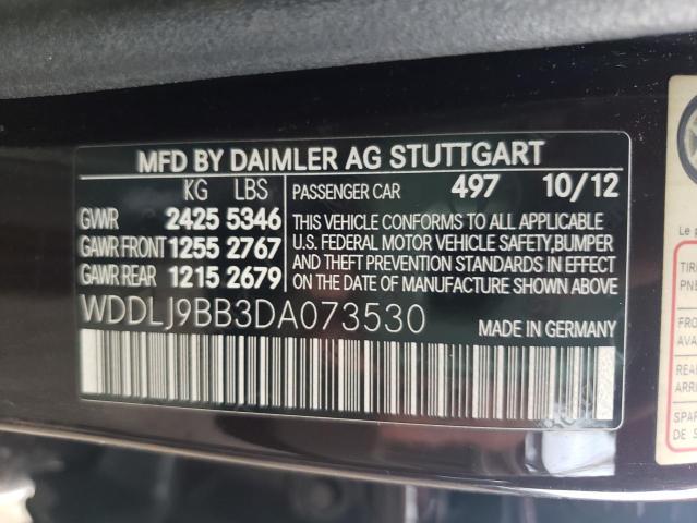 WDDLJ9BB3DA073530 - 2013 MERCEDES-BENZ CLS 550 4MATIC BROWN photo 12