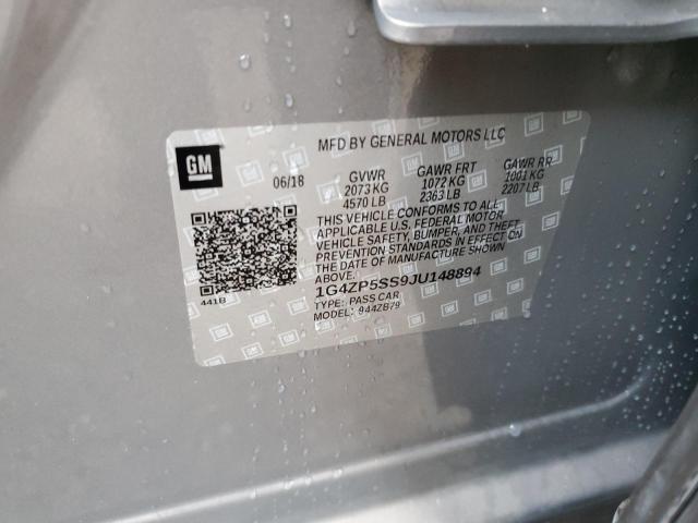 1G4ZP5SS9JU148894 - 2018 BUICK LACROSSE ESSENCE GOLD photo 12