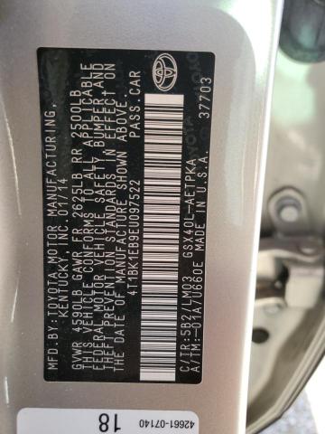 4T1BK1EB9EU097522 - 2014 TOYOTA AVALON BASE 金色 照片 12