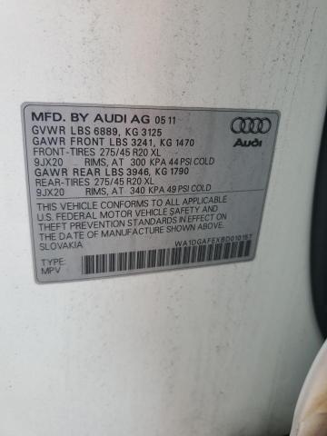 WA1DGAFEXBD010157 - 2011 AUDI Q7 PRESTIGE 白色 照片 13