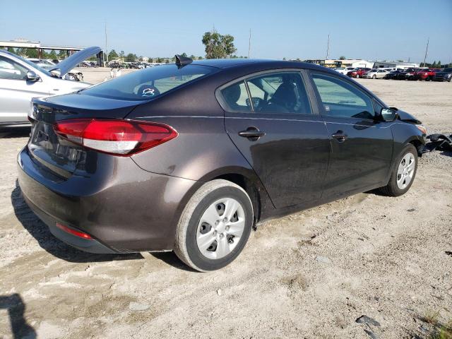 3KPFL4A70JE217366 - 2018 KIA FORTE LX BROWN photo 3