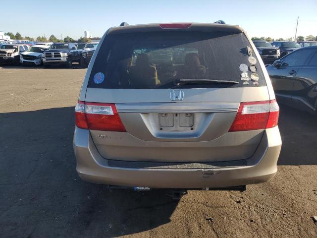 5FNRL38476B407265 - 2006 HONDA ODYSSEY EX BEIGE photo 6