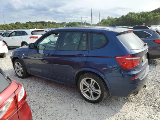 5UXWX9C50D0A32617 - 2013 BMW X3 XDRIVE28I BLUE photo 2